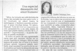 Una dimensión especial del amor humano