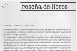 Transformaciones agrarias y campesinado