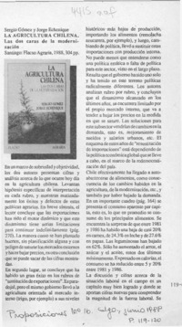 La agricultura chilena