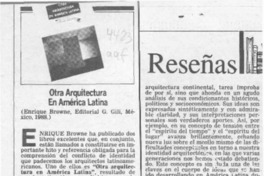 Otra arquitectura en América Latina