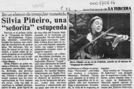 Silvia Piñeiro, una "señorita" estupenda  [artículo].