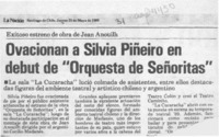 Ovacionan a Silvia Piñeiro en debut de "Orquesta de señoritas"