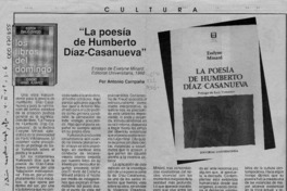 "La poesía de Humberto Díaz-Casanueva"  [artículo] Antonio Campaña.
