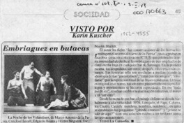 Embriaguez en butacas  [artículo] Karin Kuscher.