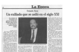 Un exiliado que se asiló en el siglo XXI  [artículo] Sandra Novoa.