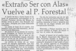 "Extraño ser con alas" vuelve al P. Forestal