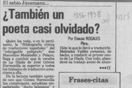 También un poeta olvidado?