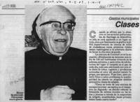 Clases de religión  [artículo].