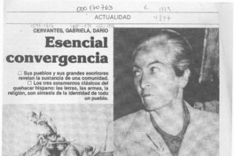 Esencial convergencia  [artículo] Ernesto Livacic.
