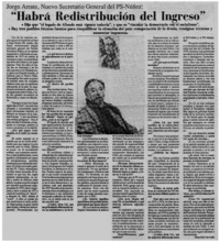 "Habrá redistribución del ingreso"