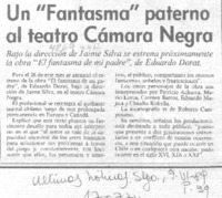 Un "Fantasma" paterno al teatro Cámara Negra