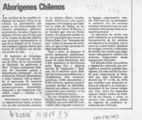 Aborígenes chilenos  [artículo].