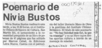 Poemario de Nivia Bustos  [artículo].