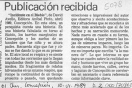 Publicación recibida  [artículo].