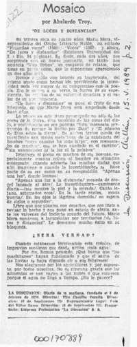 Mosaico  [artículo] Abelardo Troy.