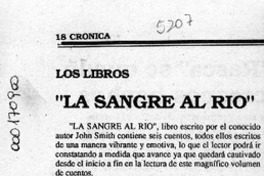 "La sangre al río"  [artículo] Luis E. Aguilera.