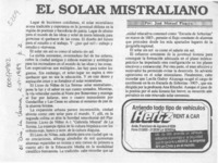 El solar mistraliano  [artículo] José Manuel Pizarro.