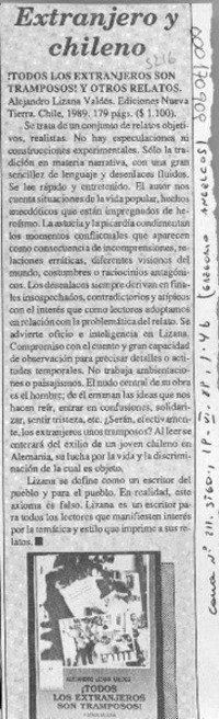 Extranjero y chileno  [artículo] Gregorio Angelcos D.