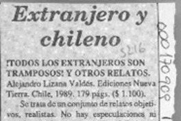 Extranjero y chileno  [artículo] Gregorio Angelcos D.