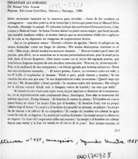 Desandar lo andado  [artículo] Ignacio Valente.