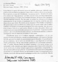 Ultraohtumba  [artículo] Ignacio Valente.