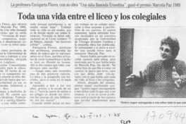 Toda una vida entre el liceo y los colegiales  [artículo].