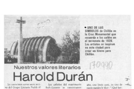 Harold Durán  [artículo] Carib.