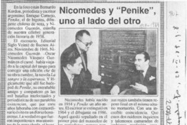 Nicomedes y "Penike", uno al lado del otro  [artículo].