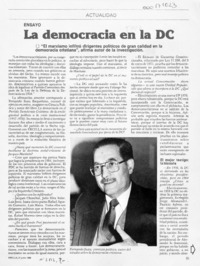 La democracia en la DC  [artículo].