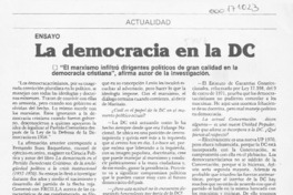 La democracia en la DC  [artículo].