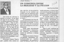 Un cuentista entre la realidad y la ficción