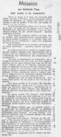 Mosaico  [artículo] Abelardo Troy.