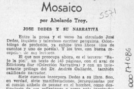 Mosaico  [artículo] Abelardo Troy.