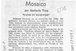Mosaico  [artículo] Abelardo Troy.