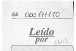 Versos para amigos perdidos  [artículo] P. Matas.