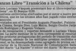 Lanzan libro "Transición a la chilena"  [artículo].