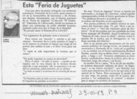 Esta "Feria de juguetes"
