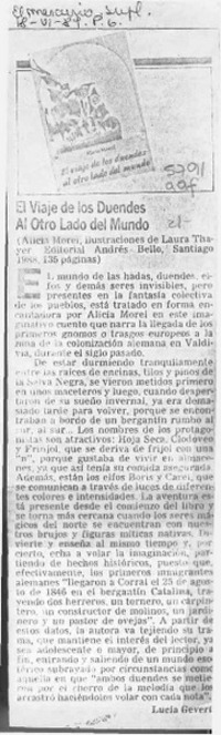 El viaje de los duendes al otro lado del mundo  [artículo] Lucía Gevert.