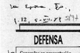 Generales en presentación de libro sobre militares  [artículo].