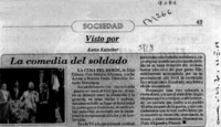 La comedia del soldado  [artículo] Karin Kutscher.