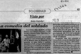 La comedia del soldado  [artículo] Karin Kutscher.
