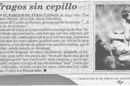 Náufragos sin cepillo  [artículo] Karin Kutscher.