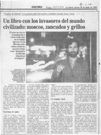 Un libro con los invasores del mundo civilizado, moscos, zancudos y grillos  [artículo] Verónica Waissbluth.