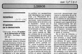 El quiebre de la democracia  [artículo] G. Arroyo.