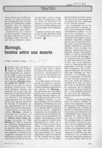 Marengo, bocetos sobre una muerte  [artículo] Juan Andrés Piña.