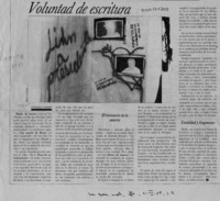 Voluntad de escritura  [artículo] Federico Schopf.