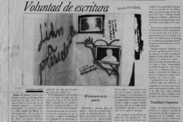 Voluntad de escritura  [artículo] Federico Schopf.