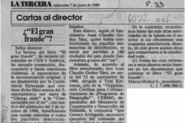 "El gran fraude"?  [artículo] Marco Muñoz S.