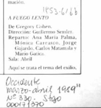 A fuego lento  [artículo].