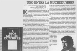 Uno entre la muchedumbre  [artículo] Edmundo Moure.